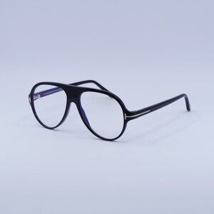 Tom Ford FT5012-B 001 Eyeglasses Black 53mm Aviator Frame